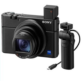 索尼DSC-RX100 M7G 数码相机 RX100 VII 黑卡相机 RX100M7G手柄套装（官方标配